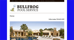 Desktop Screenshot of bullfrogpoolservice.com