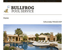 Tablet Screenshot of bullfrogpoolservice.com